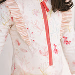 Swim Long Sleeve Ruffle One-Piece - Sea Bloom - Toddler