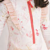 Swim Long Sleeve Ruffle One-Piece - Sea Bloom - Toddler
