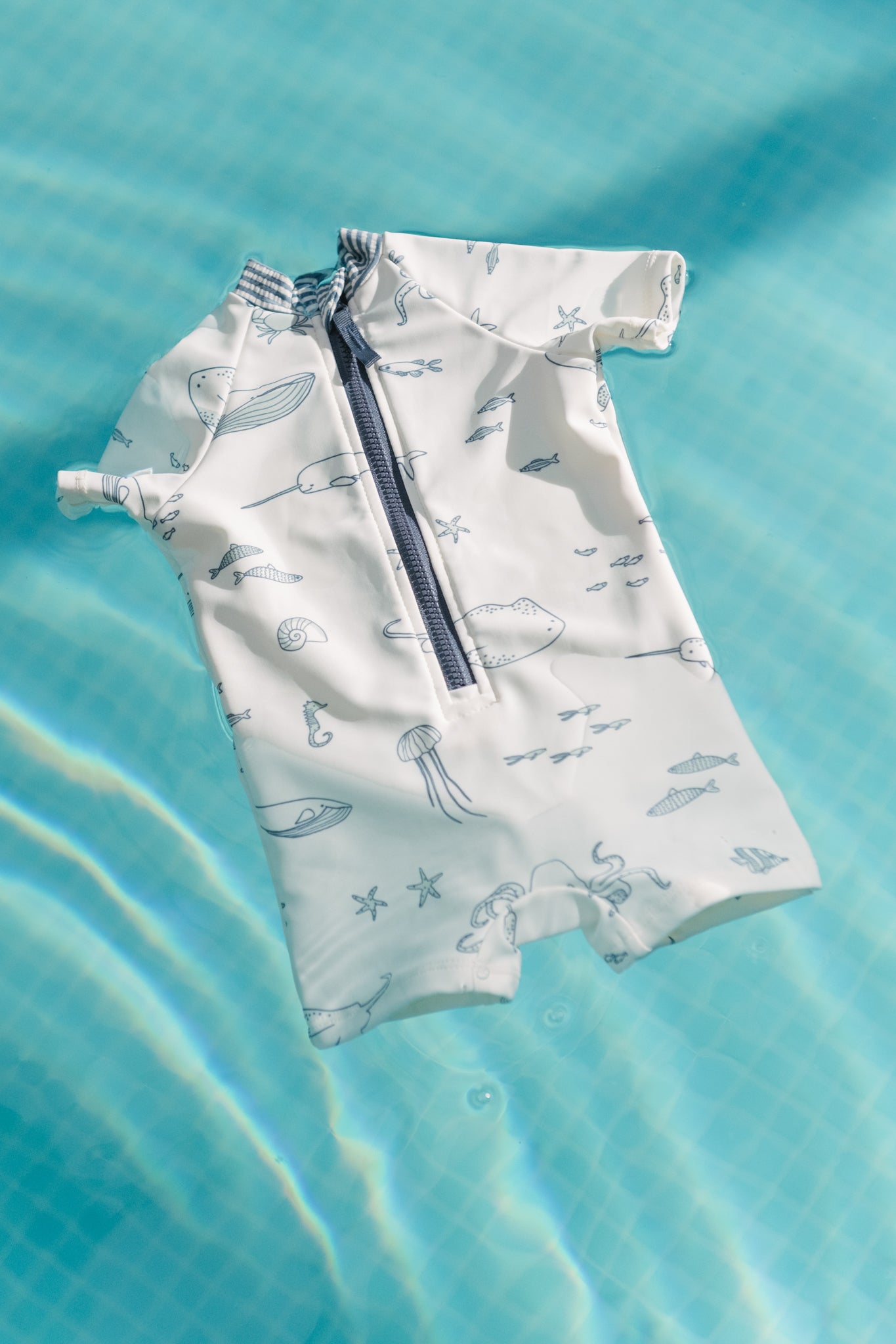 Swim Short Sleeve One-Piece - Life Aquatic