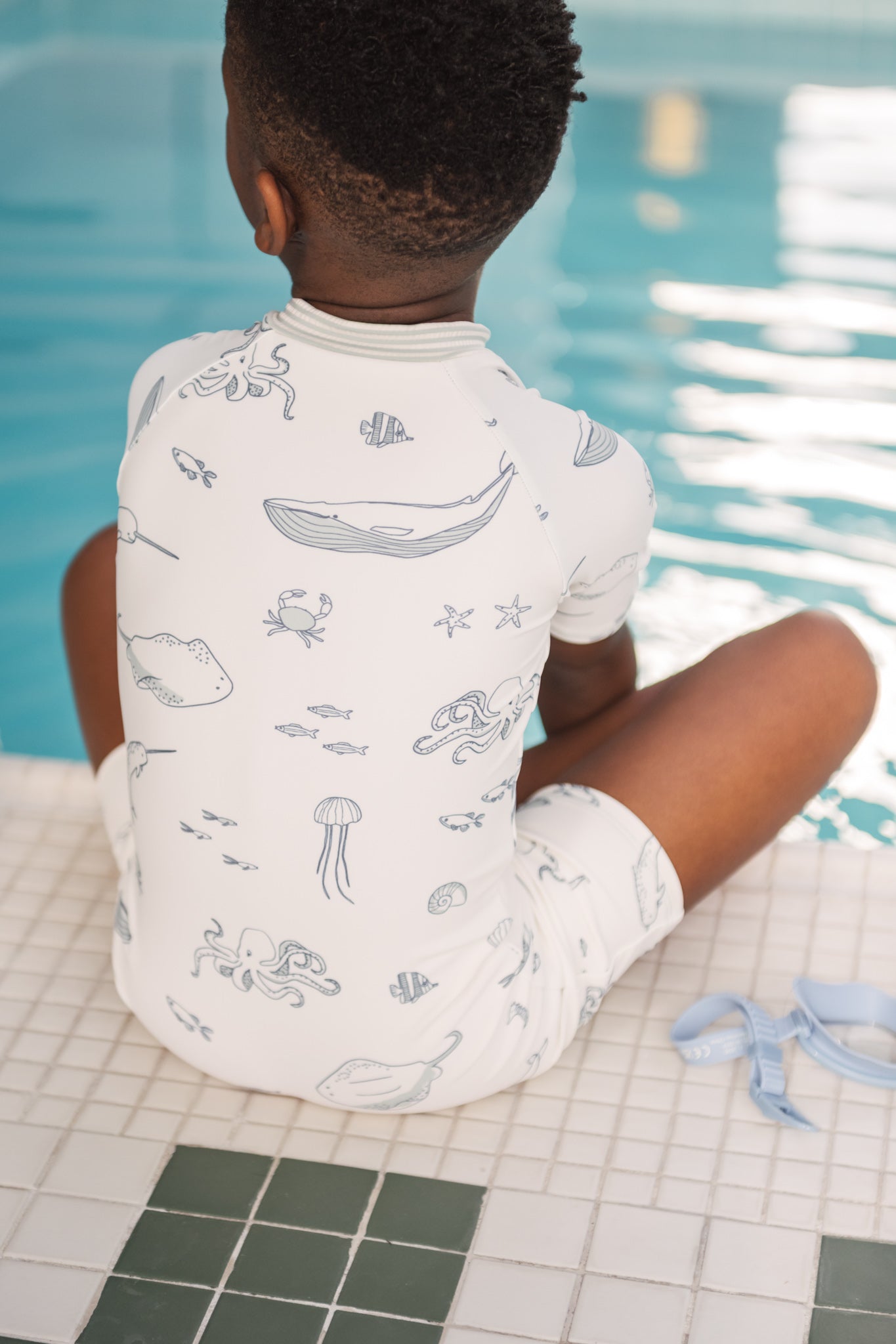 Pehr-Swim Short Sleeve One-Piece-Life Aquatic-toddler-4