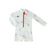 Swim Long Sleeve One-Piece - Set Sail