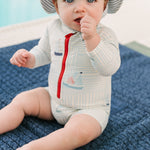 Swim Long Sleeve One-Piece - Set Sail