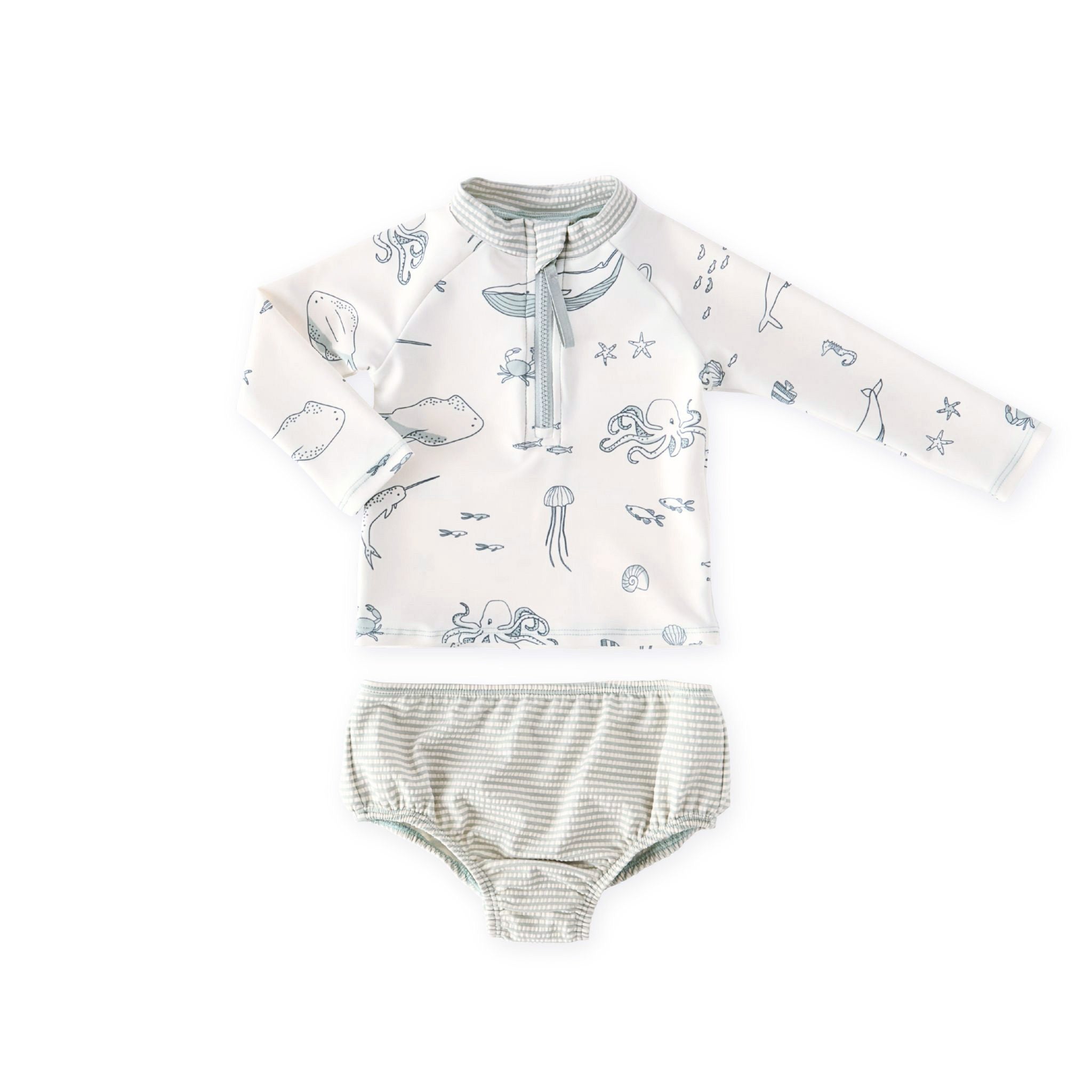 Pehr-Baby Swim Rash Guard & Bloomer-Life Aquatic-1