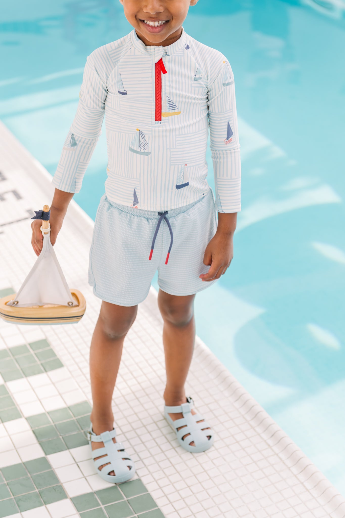 Swim Rash Guard & Short - Set Sail