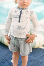 swim rash guard & short life aquatic