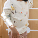 Pehr-Dropped Shoulder Long Sleeve Toddler Top-Explore the World-4