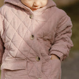 Pehr-Corduroy Quilted Jacket-Rose Pink-2