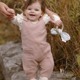 Pehr-Teddy Fleece Overall-Rose Pink-5