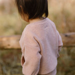 Pehr-Teddy Fleece Dropped Shoulder Sweatshirt-Rose Pink-4