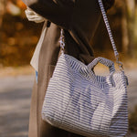 Weekender Bag - Stripes Away Ink Blue