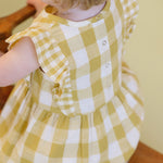 Pehr-Checkmate Flutter Dress-Checkmate Dandelion-2