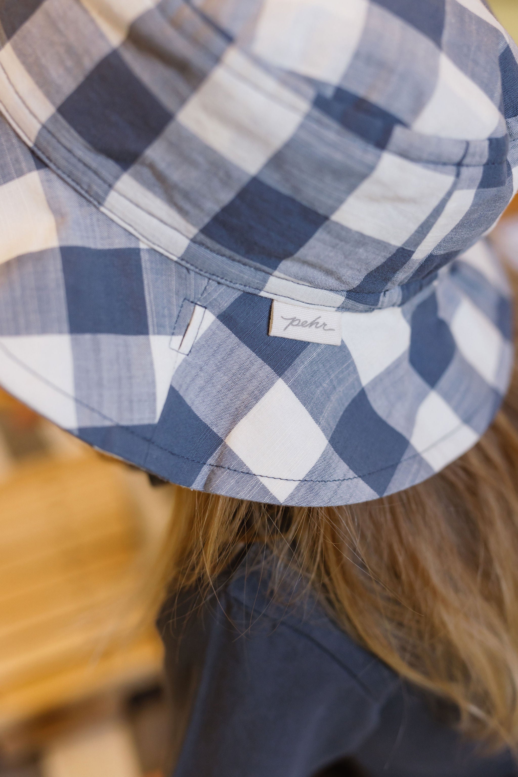 Pehr-Reversible Bucket Hat-Checkmate French Blue-9