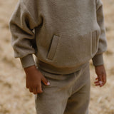Pehr-Teddy Fleece Dropped Shoulder Sweatshirt-Moss-4