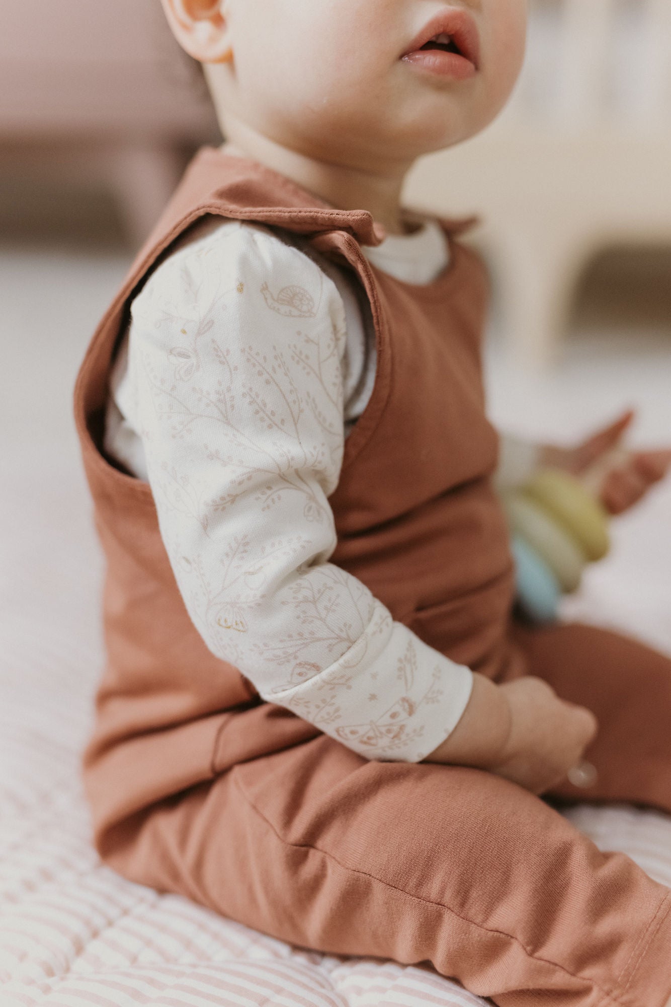 French Terry Overalls - Clay