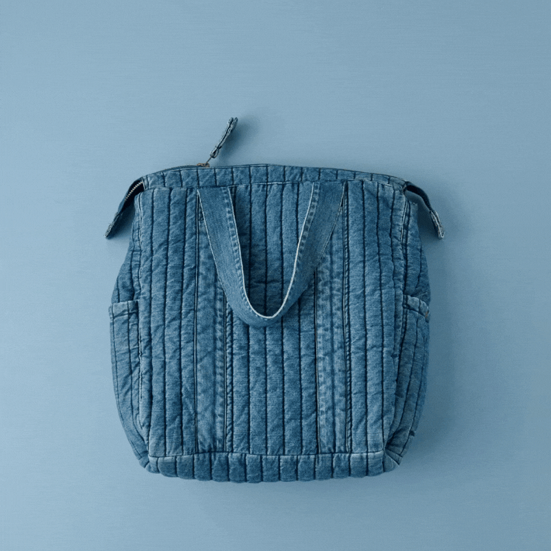 convertible diaper bag vintage wash