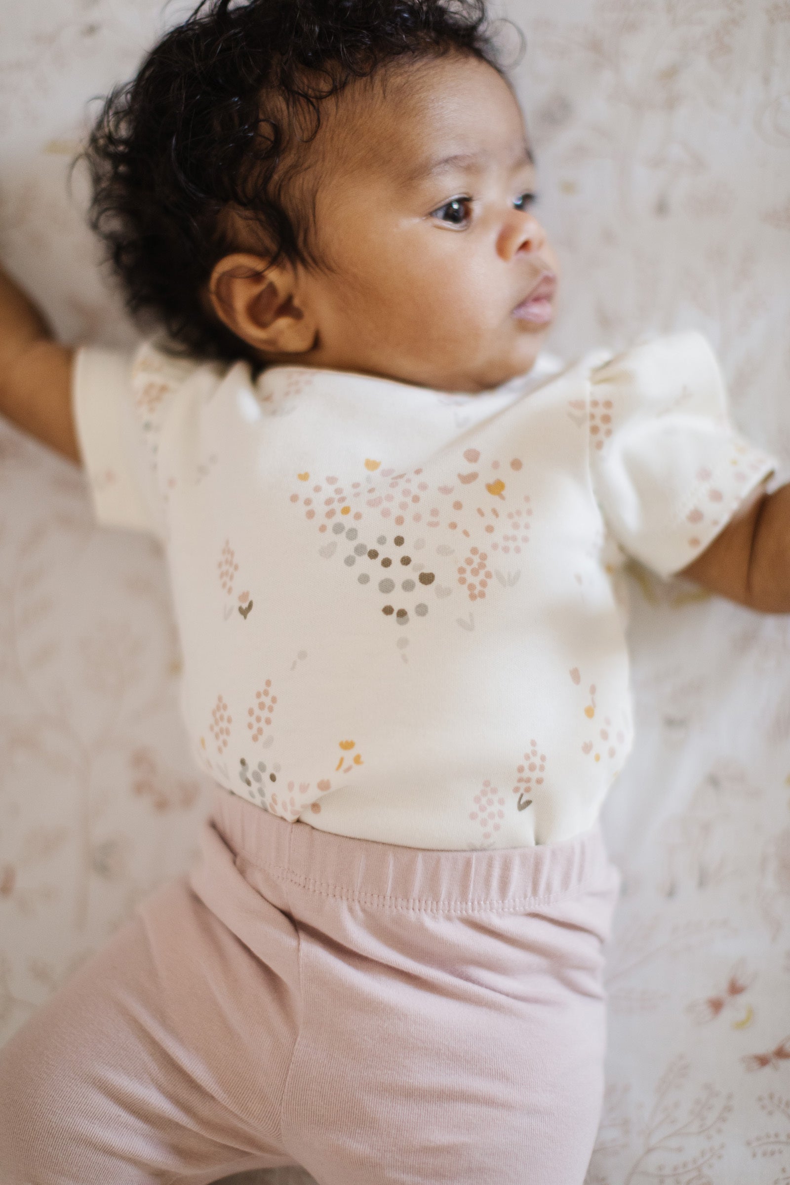 Pehr-Short Sleeve Puff One-Piece-Flower Patch-2