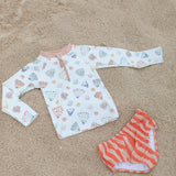 Pehr-Toddler Swim Rash Guard & Bottom-Seashells-6
