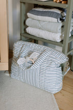 weekender bag stripes away deep sea