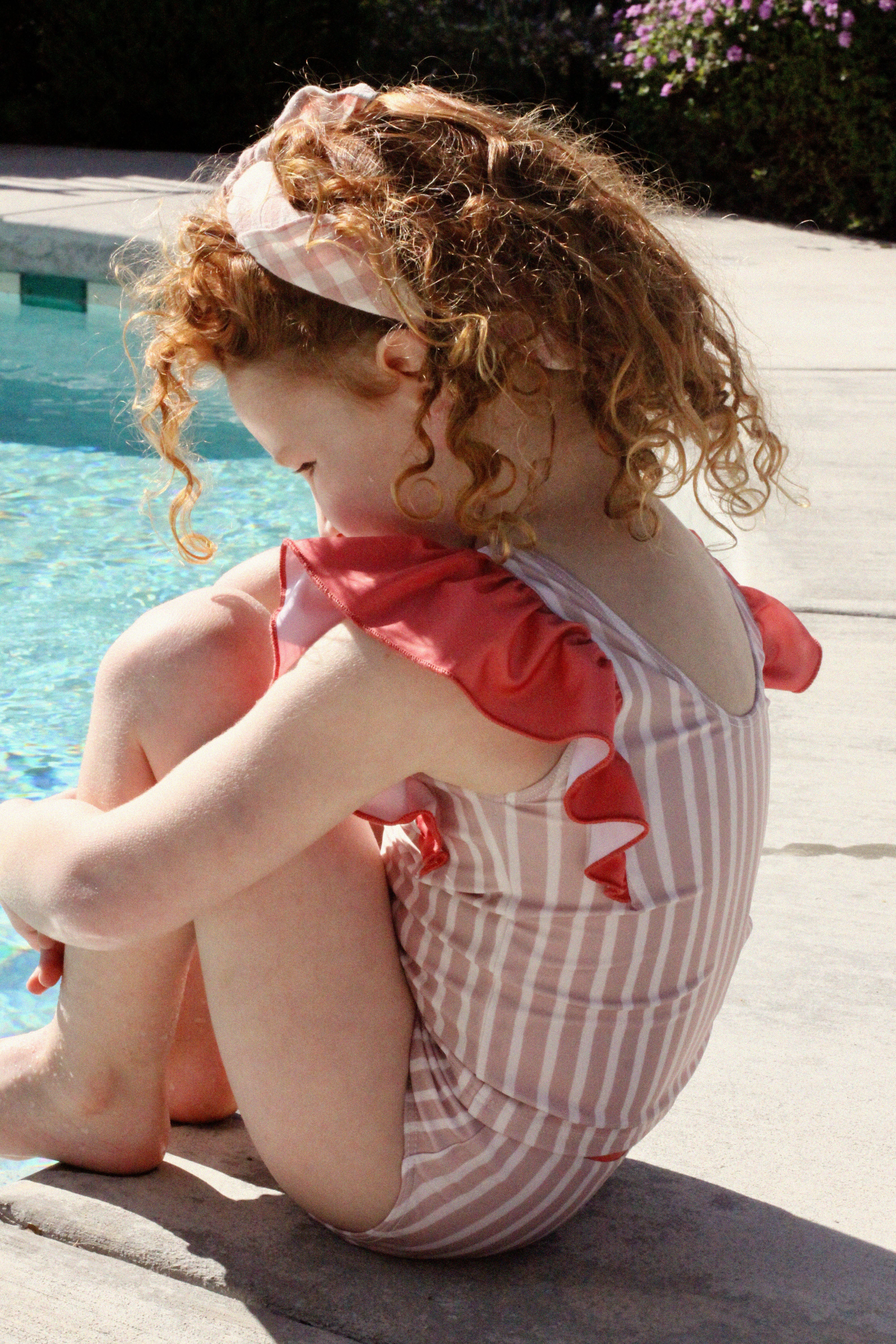 Pehr-Ruffle Swim Tank-Peony - Tomato-2