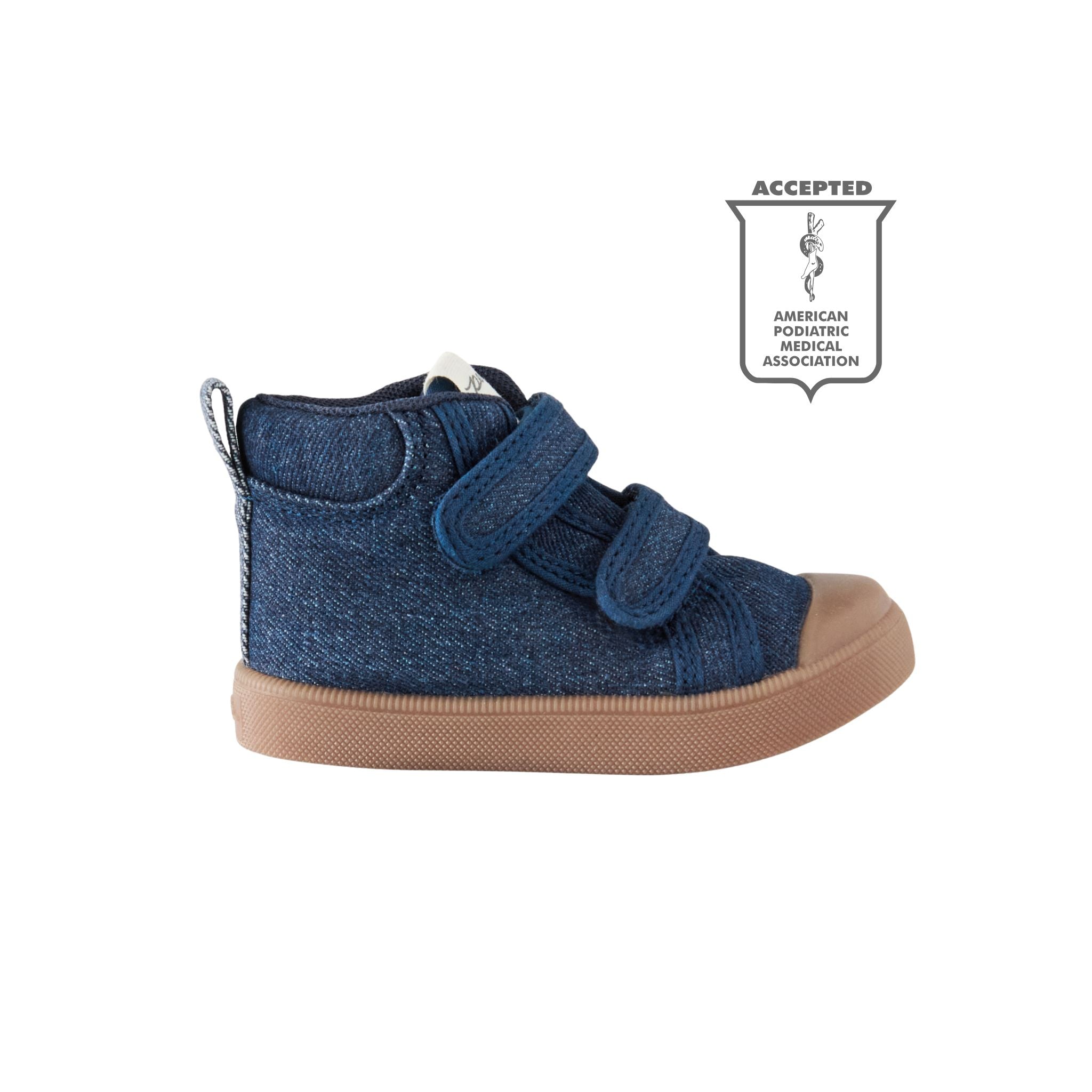 field trip heritage denim side view with apma seal