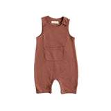 French Terry Overalls - Clay