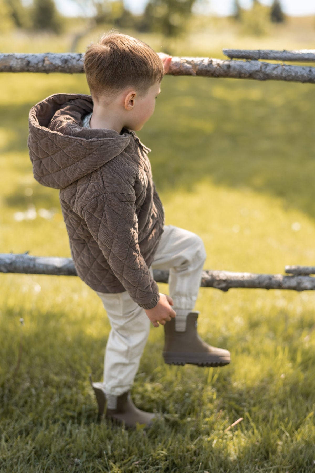 kids corduroy quilted jacket portobello