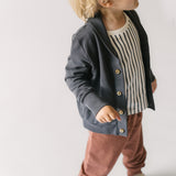 Pehr-French Terry Shawl Cardigan-Ink Blue-2