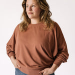 Pehr-Women's French Terry Sweatshirt-Clay-3