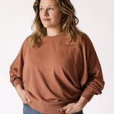 Women's French Terry Sweatshirt - Clay