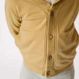 Pehr-French Terry Shawl Cardigan-Dijon-2