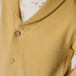 Pehr-French Terry Shawl Cardigan-Dijon-3