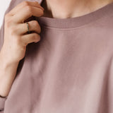 Women's French Terry Sweatshirt - Plum