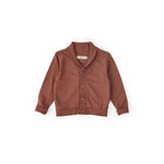 Pehr-French Terry Shawl Cardigan-Clay-1