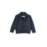 Pehr-French Terry Shawl Cardigan-Ink Blue-1