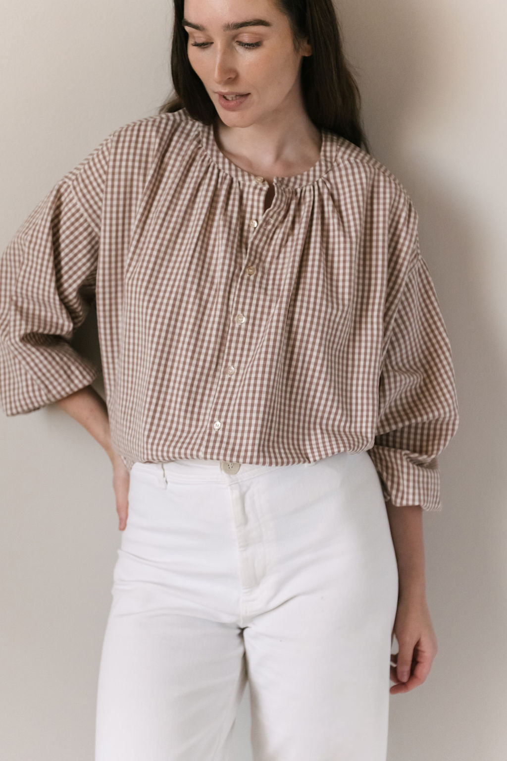 Gingham Women's Blouse