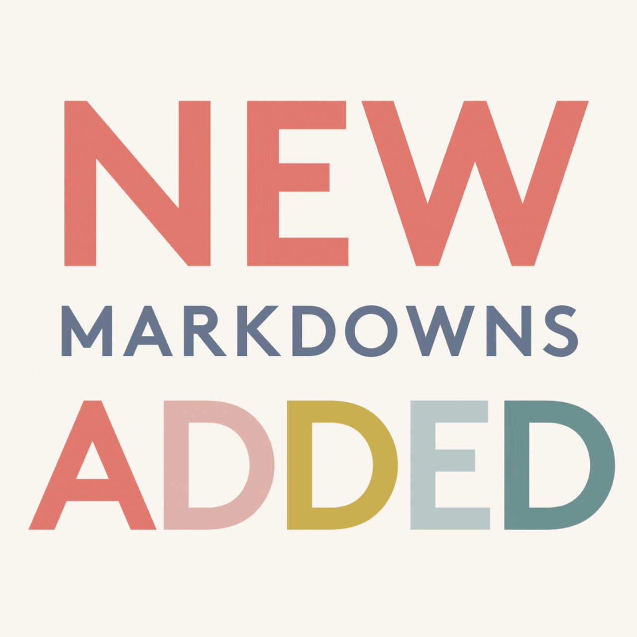 new to sale - up to 50% off