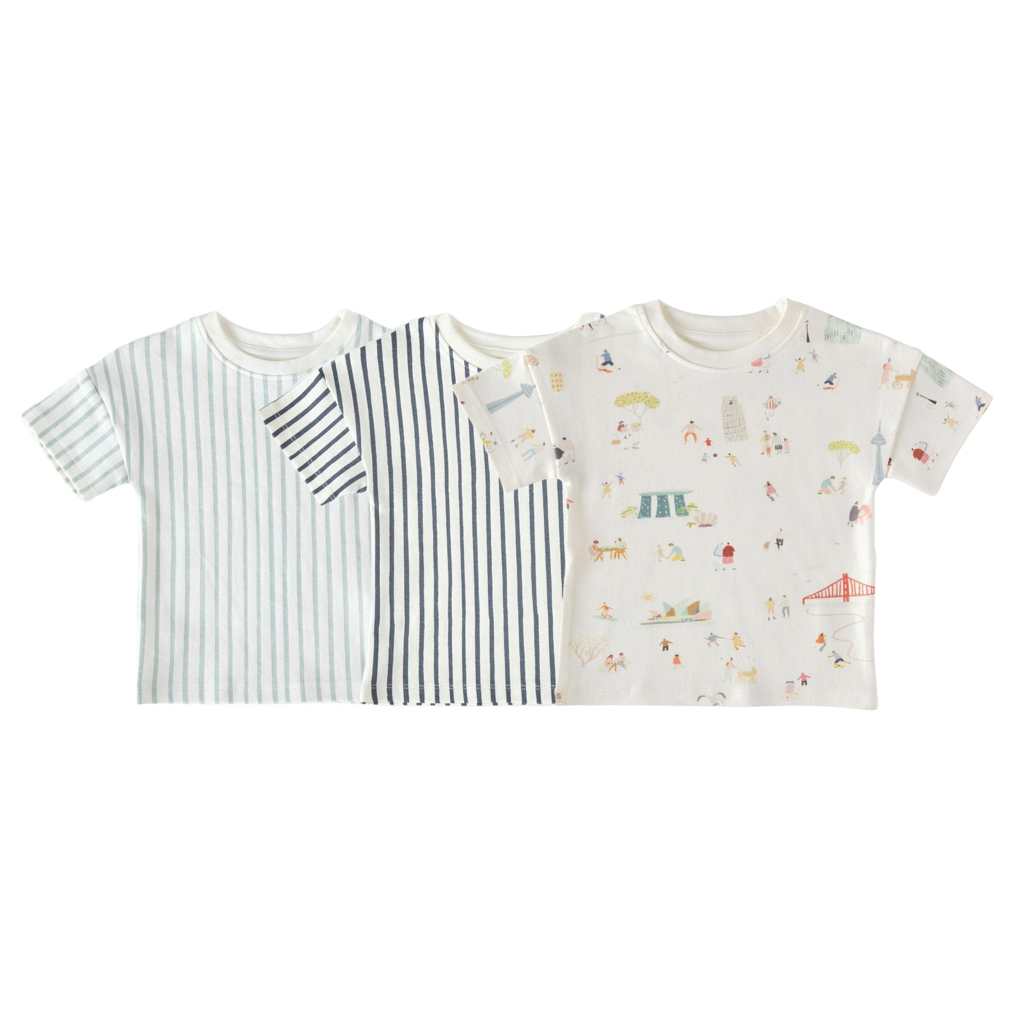 Pehr-Dropped Shoulder T Shirt 3 Pack-For Him-1