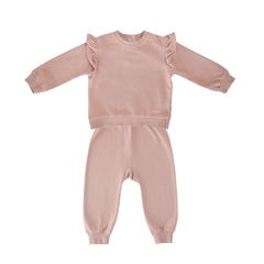Pehr-French Terry Matching Set-Soft Peony-1