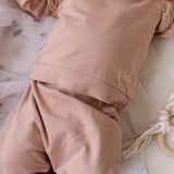 French Terry Matching Set - Soft Peony