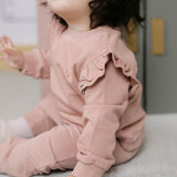 French Terry Matching Set - Soft Peony