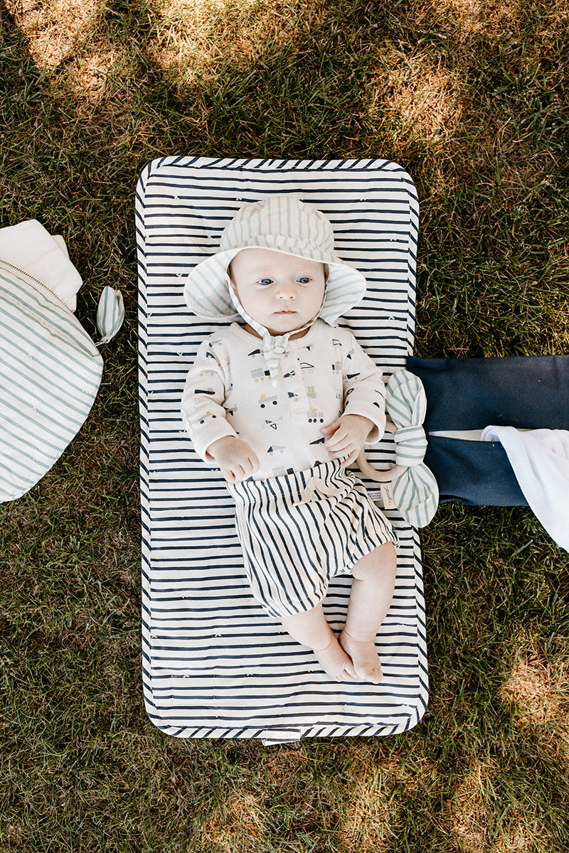 Pehr-Striped On the Go Portable Changing Pad-Stripes Away Ink Blue-3