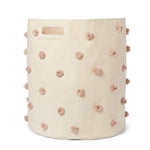 Pehr-Pom Pom Basket Hamper-Rose Pink-1