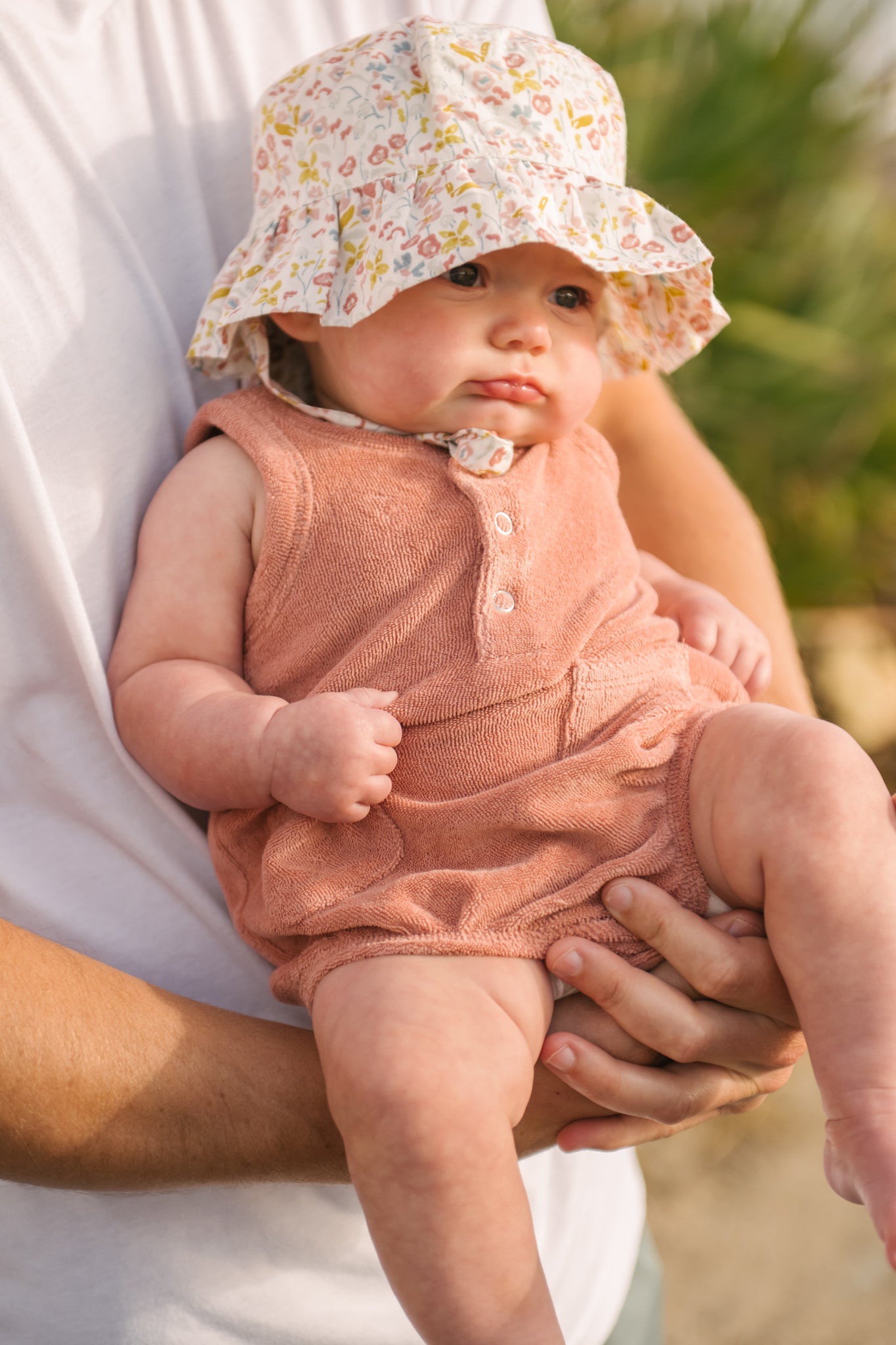 【bebe organic】Silvia Romper - CREAM　9m Bebe Organic Cream Silvia Romper – BellaKidsNY