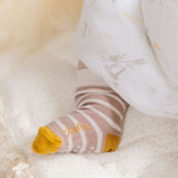 Pehr-Striped Crew Socks with Grips-Blossom Stripe-4