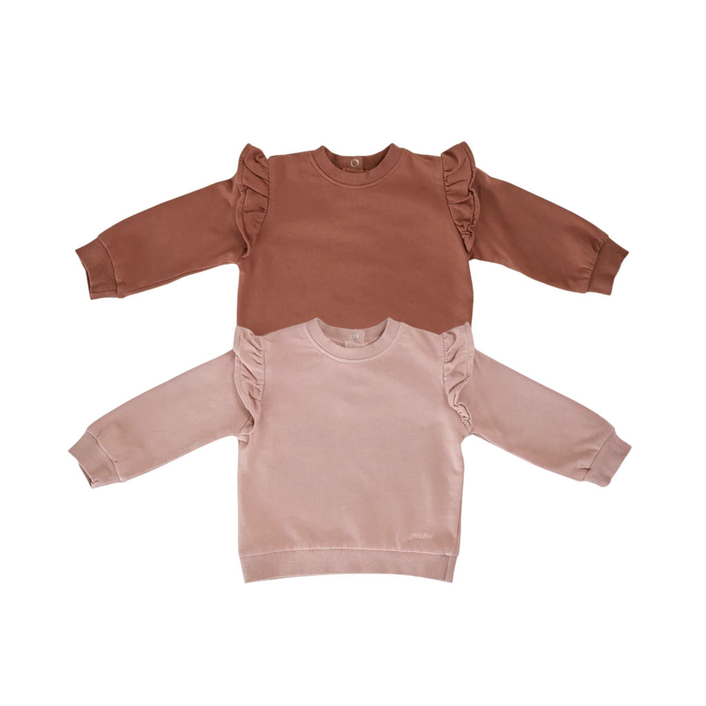 french terry sweatshirt 2 pack pinks in pattern