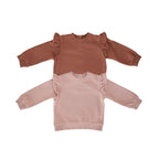 french terry sweatshirt 2 pack pinks in pattern