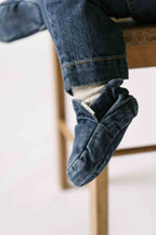 kids overall and bootie set vintage wash