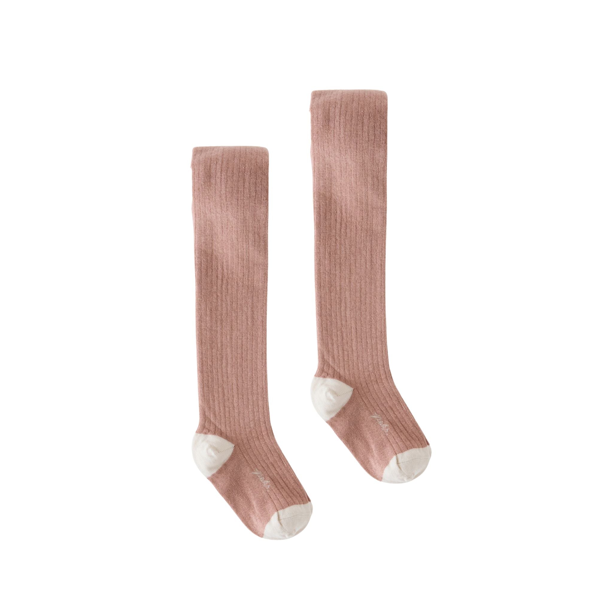 ribbed tights 2 pack blossom in pinks pattern