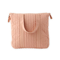 Twill Convertible Diaper Bag- Peony- Front Shot
