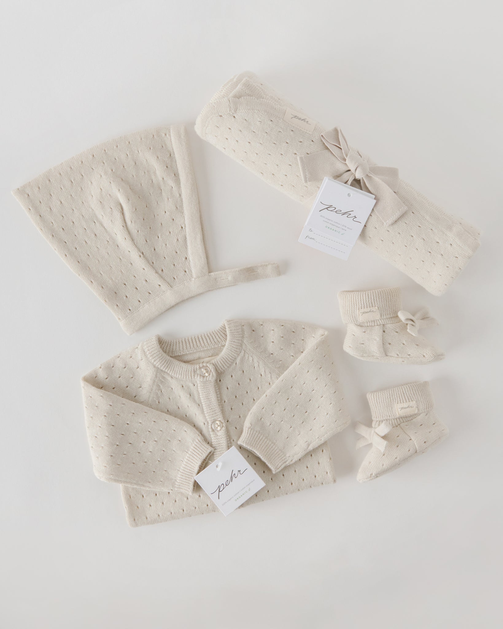 Pehr-Dotty Knit Sweater-Natural-Newborn-2